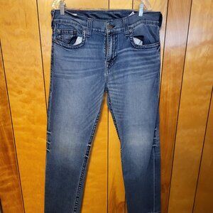 True Religion Jeans 34 X 32 Men’s World Tour Section Devin Loose Straight Leg D4